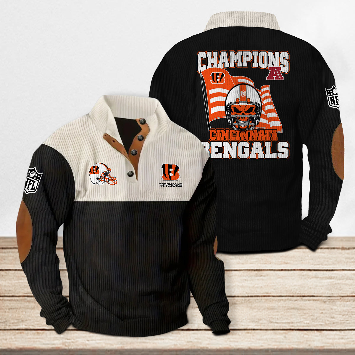 Cincinnati Bengals Colorful Stand Collar Sweatshirt Limited Edition AZCACSSW000083