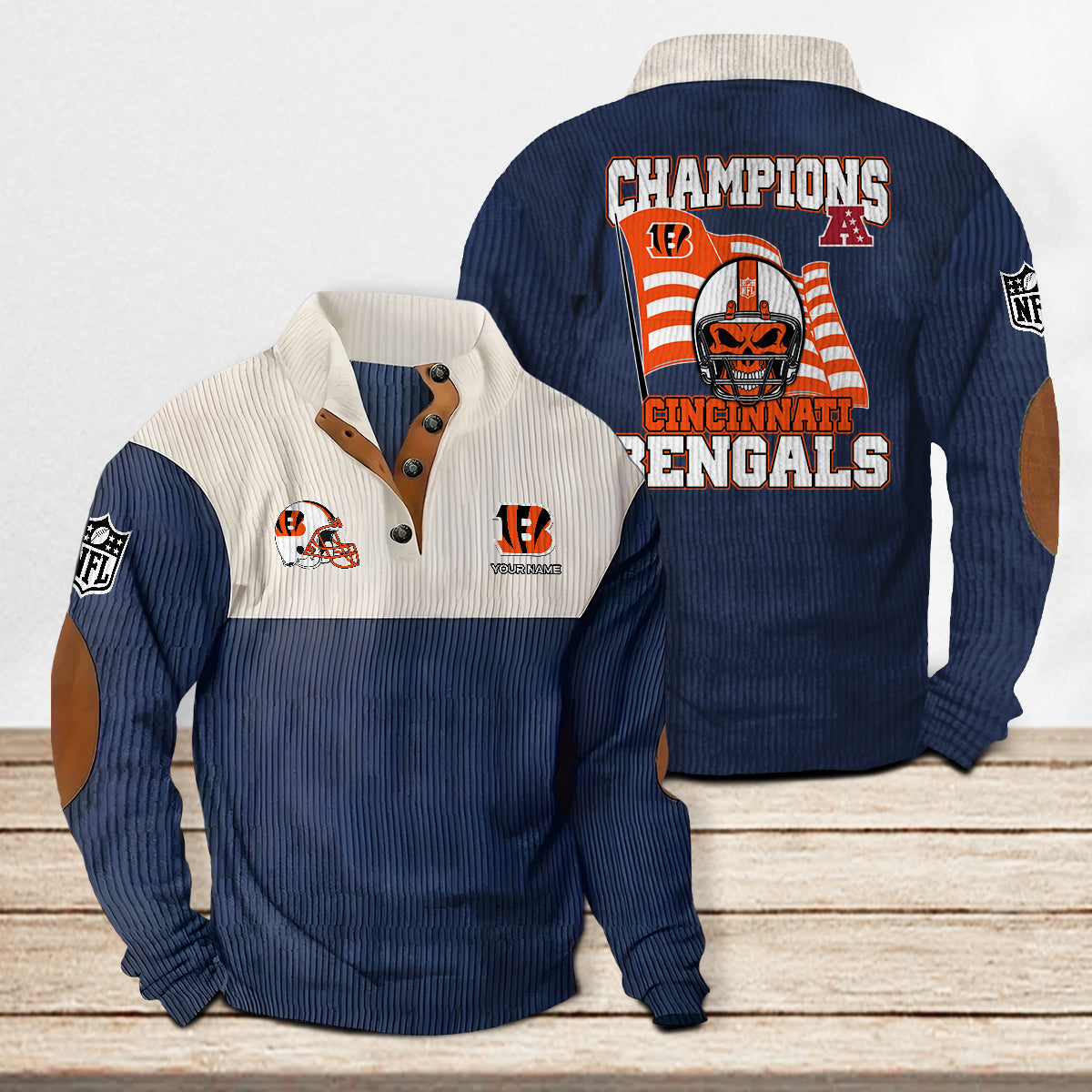 Cincinnati Bengals Colorful Stand Collar Sweatshirt Limited Edition AZCACSSW000083