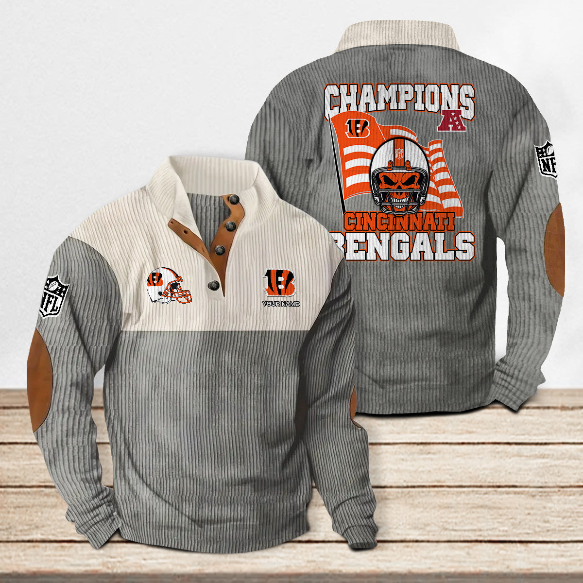 Cincinnati Bengals Colorful Stand Collar Sweatshirt Limited Edition AZCACSSW000083