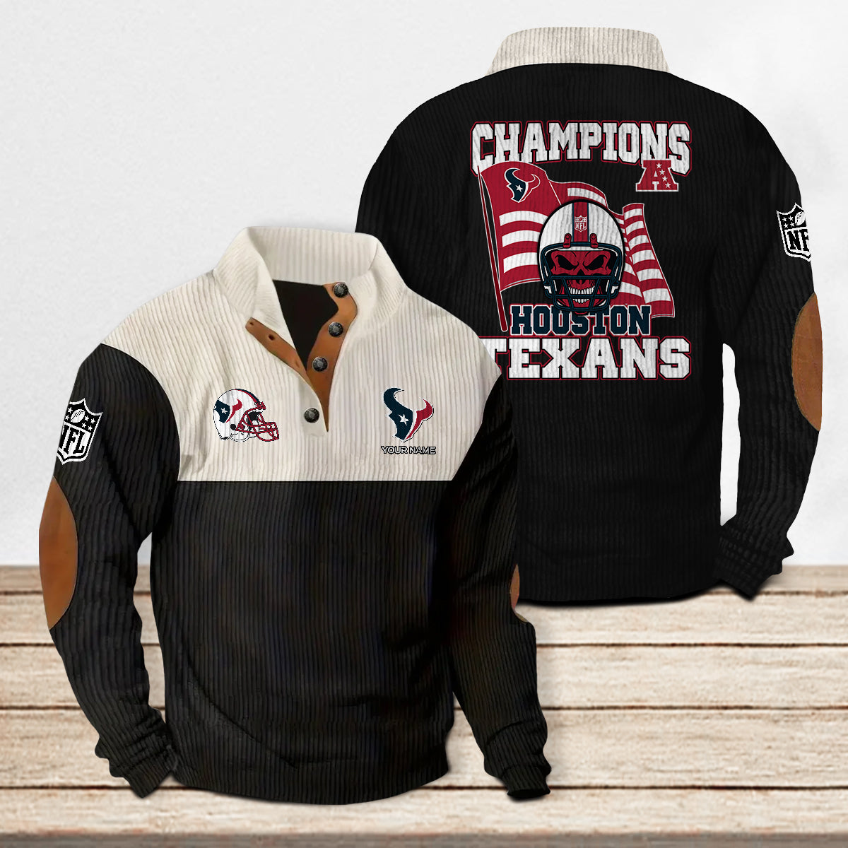 Houston Texans Colorful Stand Collar Sweatshirt Limited Edition AZCACSSW000086