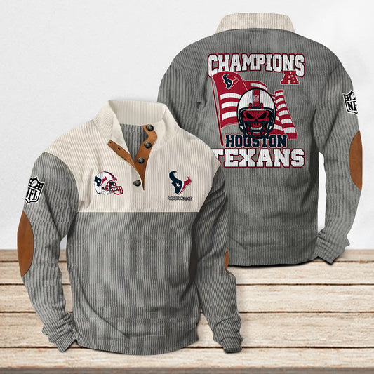 Houston Texans Colorful Stand Collar Sweatshirt Limited Edition AZCACSSW000086