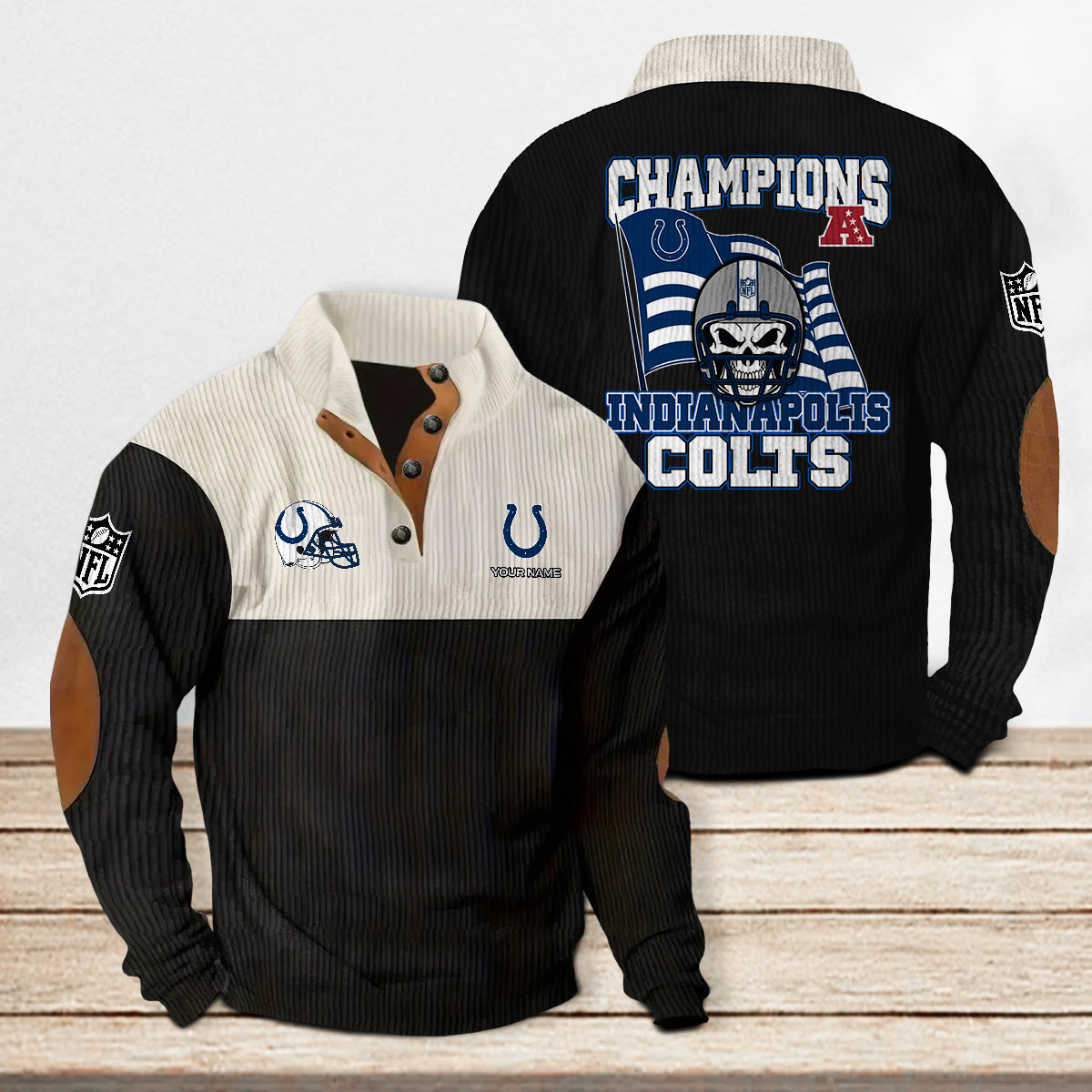 Indianapolis Colts Colorful Stand Collar Sweatshirt Limited Edition AZCACSSW000087