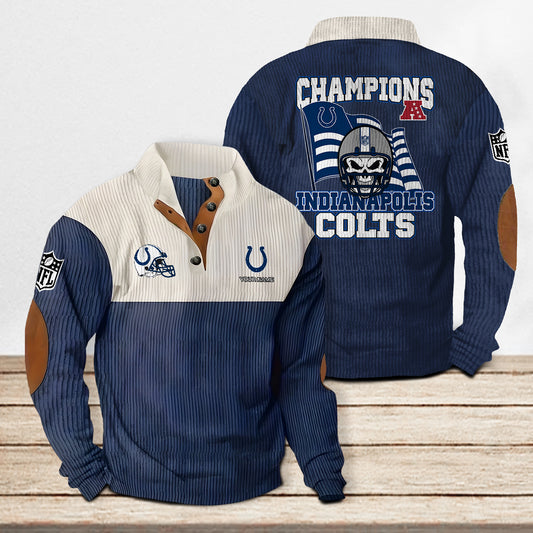 Indianapolis Colts Colorful Stand Collar Sweatshirt Limited Edition AZCACSSW000087
