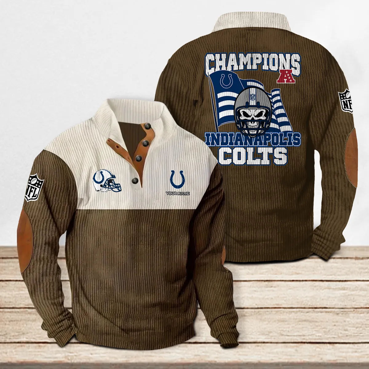 Indianapolis Colts Colorful Stand Collar Sweatshirt Limited Edition AZCACSSW000087