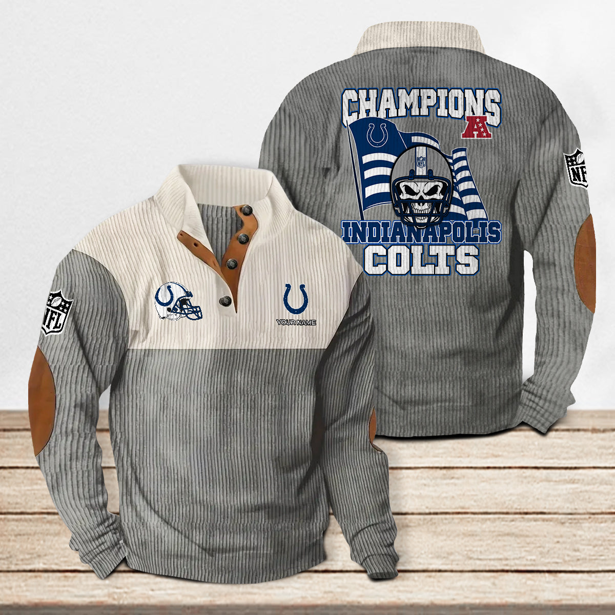 Indianapolis Colts Colorful Stand Collar Sweatshirt Limited Edition AZCACSSW000087
