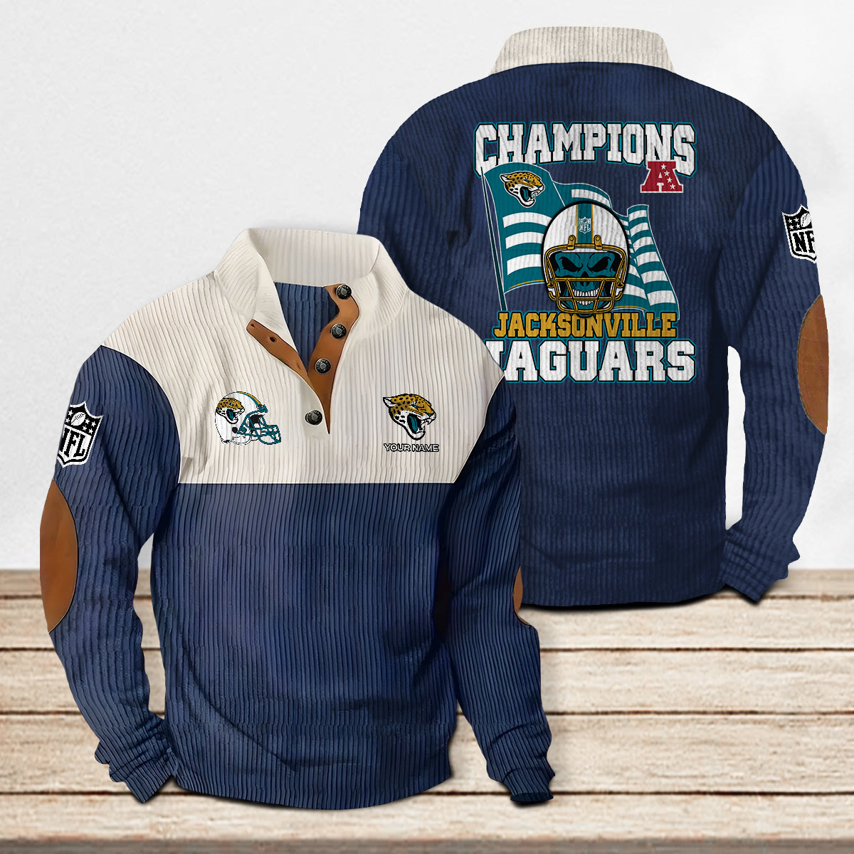 Jacksonville Jaguars Colorful Stand Collar Sweatshirt Limited Edition AZCACSSW000088