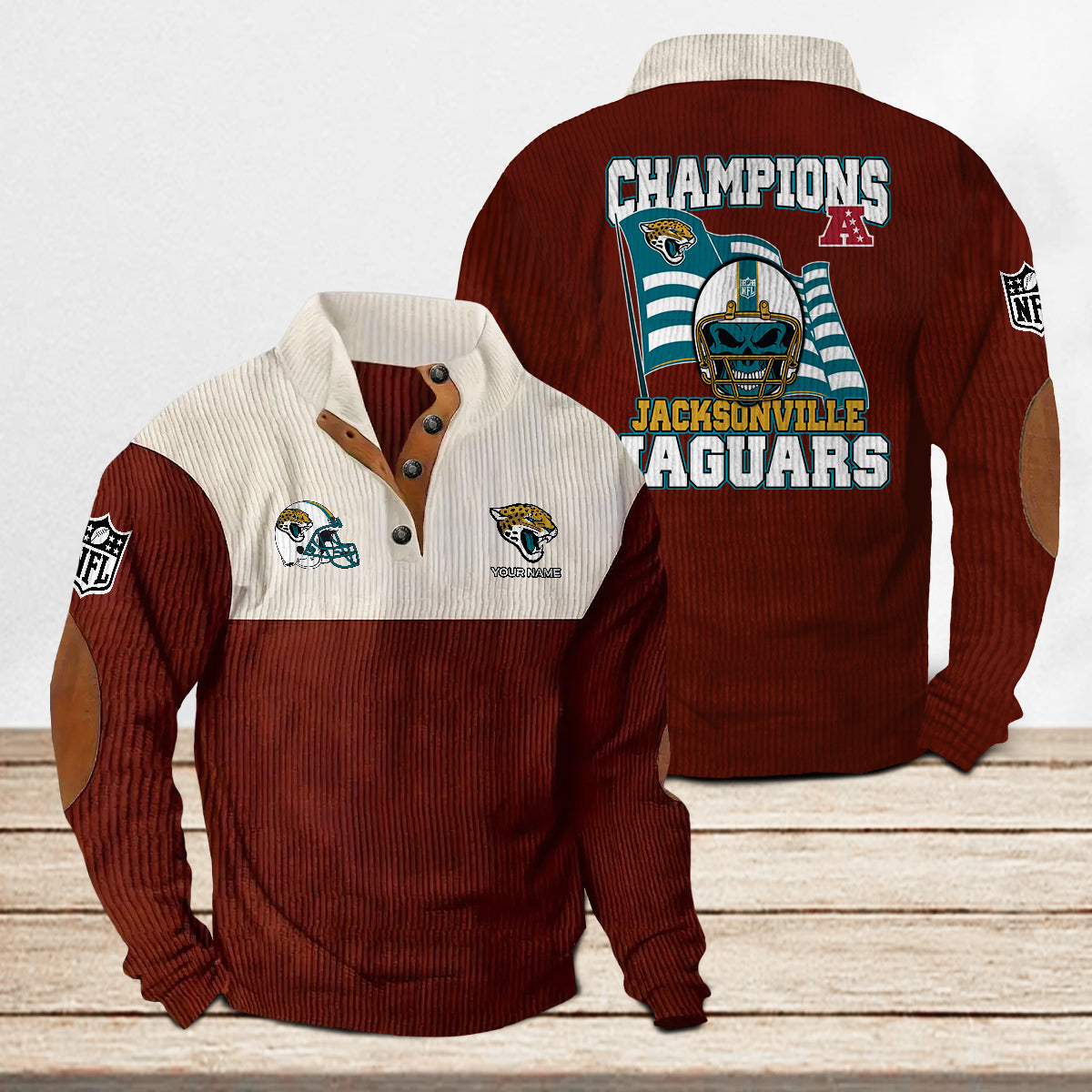 Jacksonville Jaguars Colorful Stand Collar Sweatshirt Limited Edition AZCACSSW000088