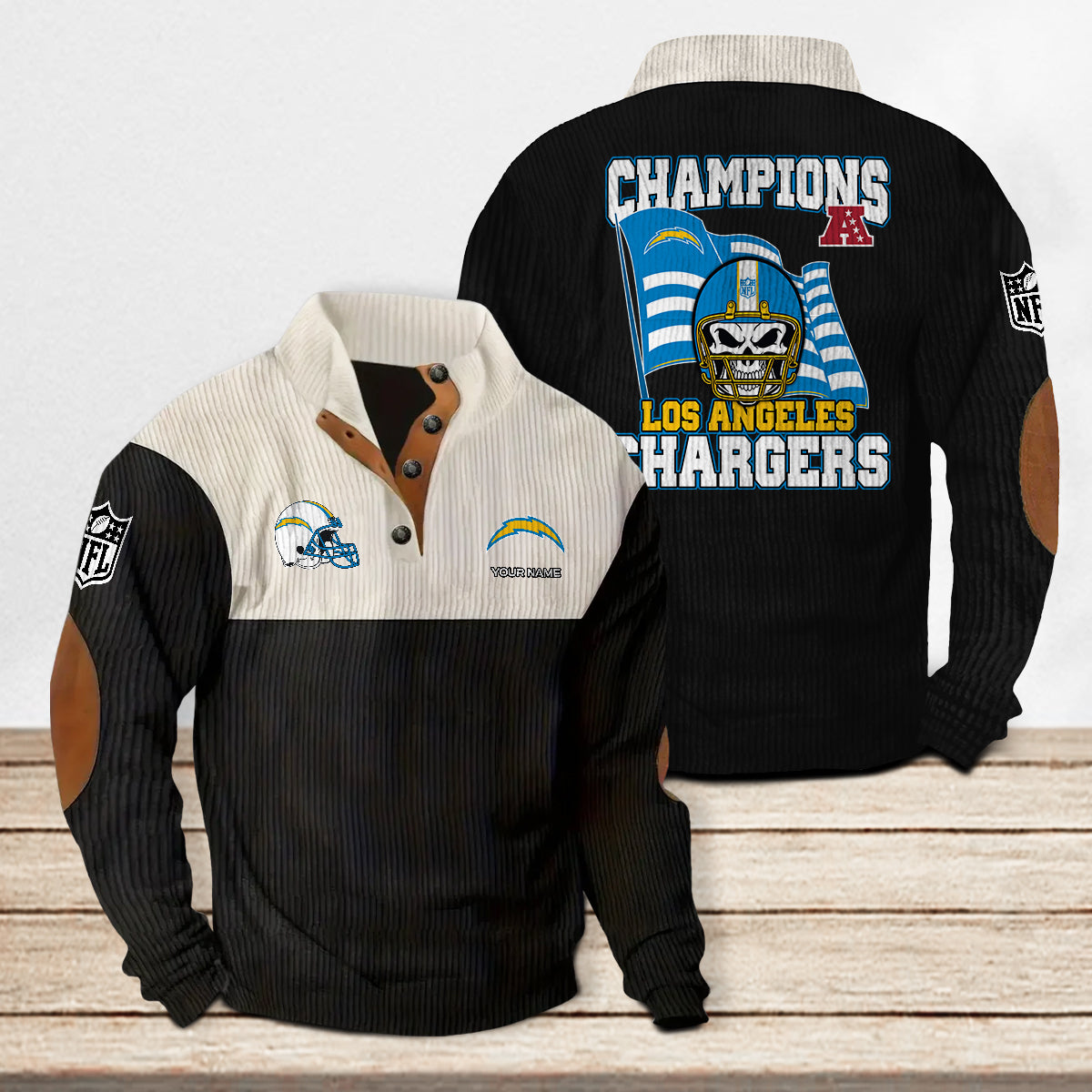 Los Angeles Chargers Colorful Stand Collar Sweatshirt Limited Edition AZCACSSW000091