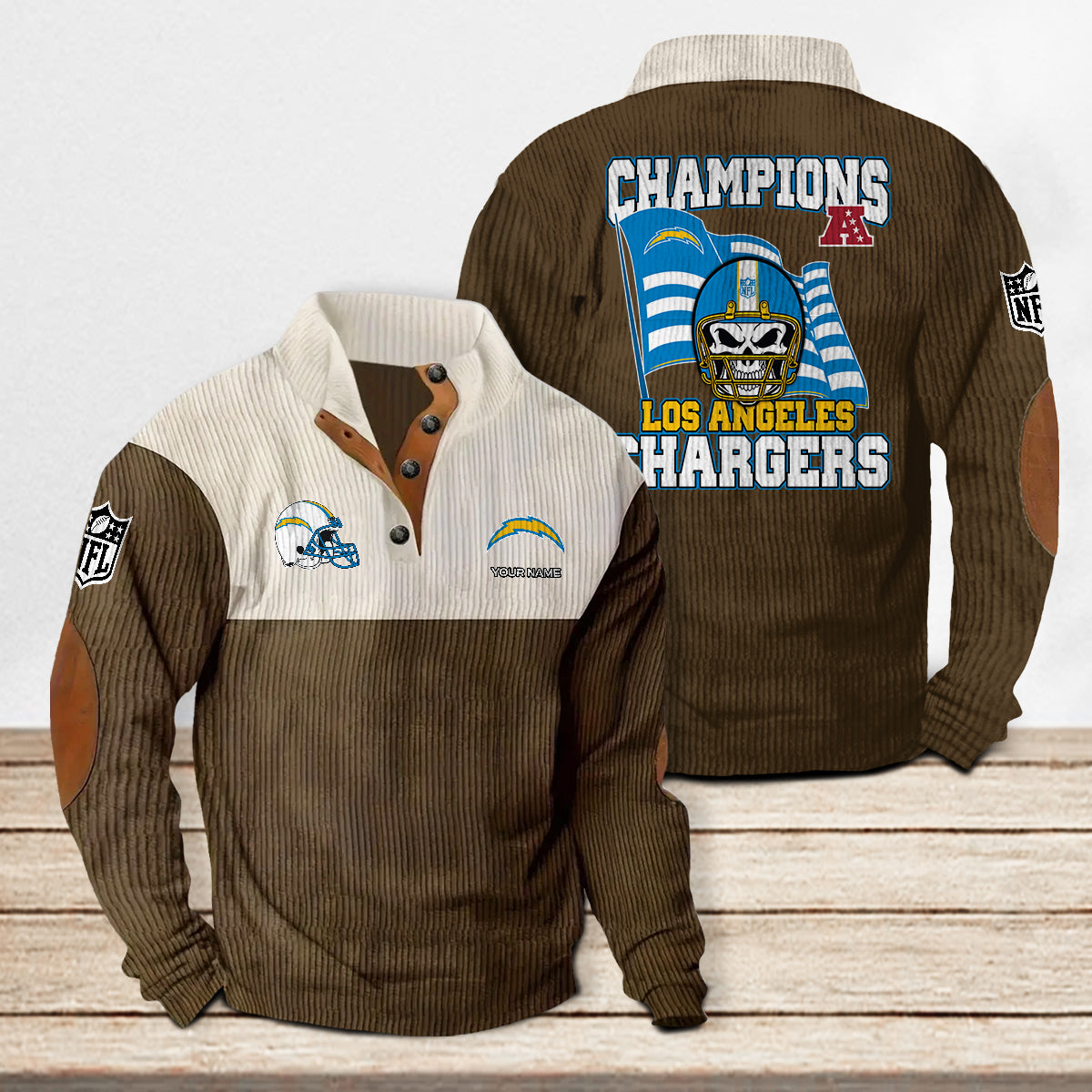 Los Angeles Chargers Colorful Stand Collar Sweatshirt Limited Edition AZCACSSW000091