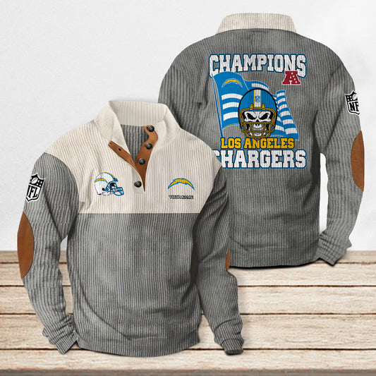 Los Angeles Chargers Colorful Stand Collar Sweatshirt Limited Edition AZCACSSW000091