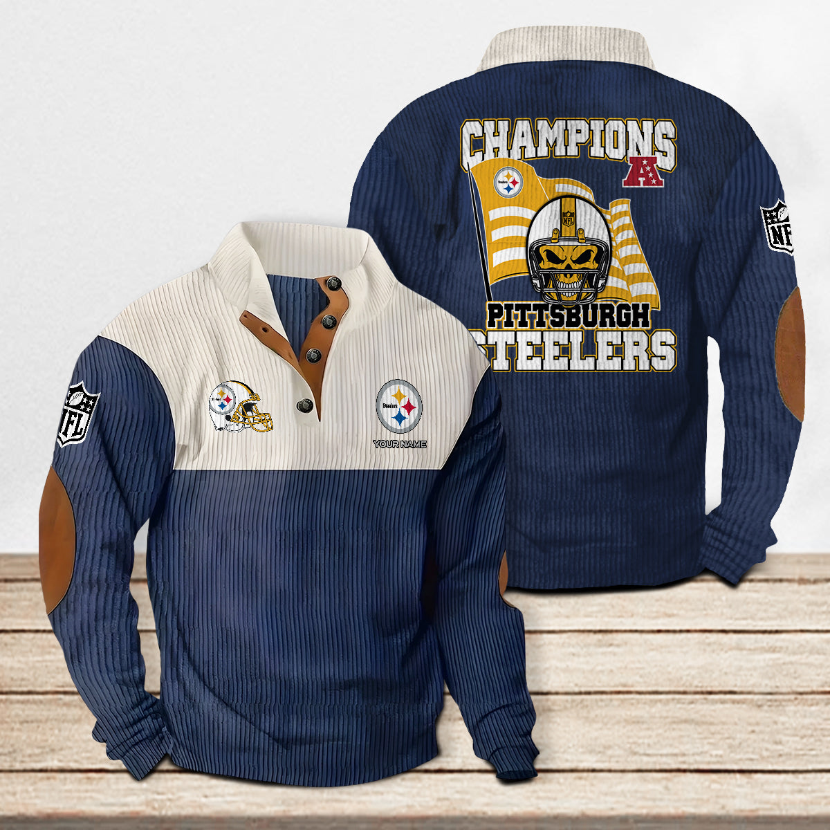 Pittsburgh Steelers Colorful Stand Collar Sweatshirt Limited Edition AZCACSSW000095