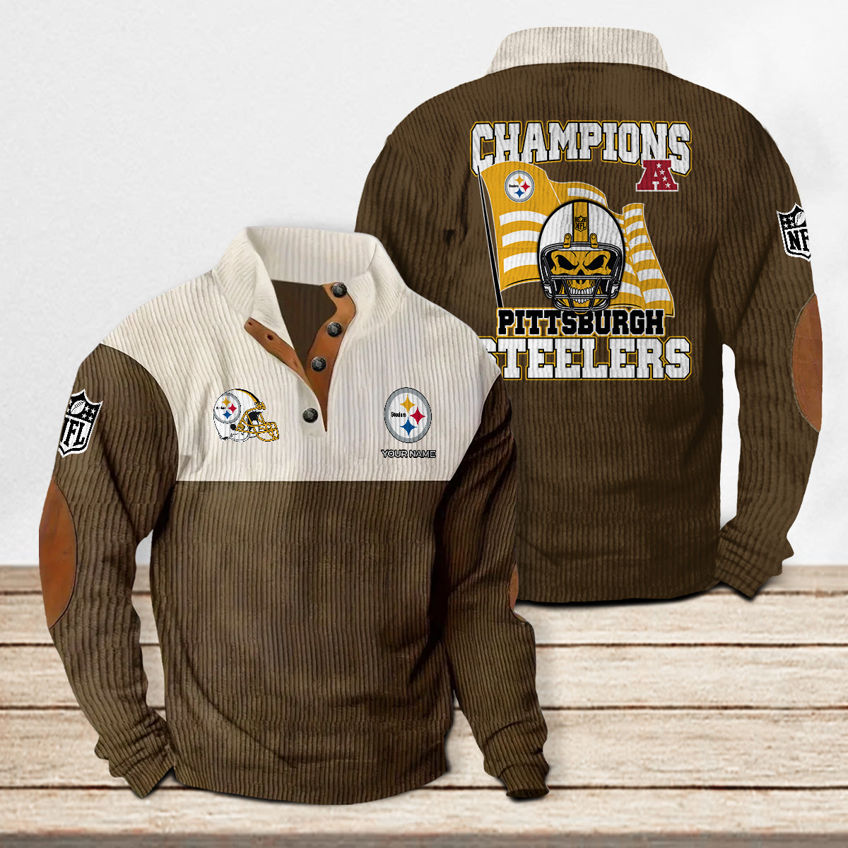 Pittsburgh Steelers Colorful Stand Collar Sweatshirt Limited Edition AZCACSSW000095