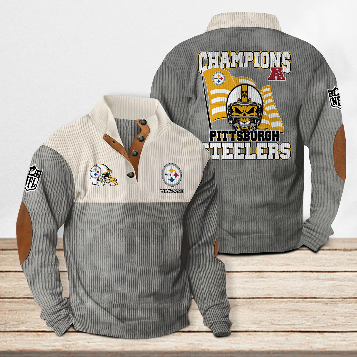 Pittsburgh Steelers Colorful Stand Collar Sweatshirt Limited Edition AZCACSSW000095