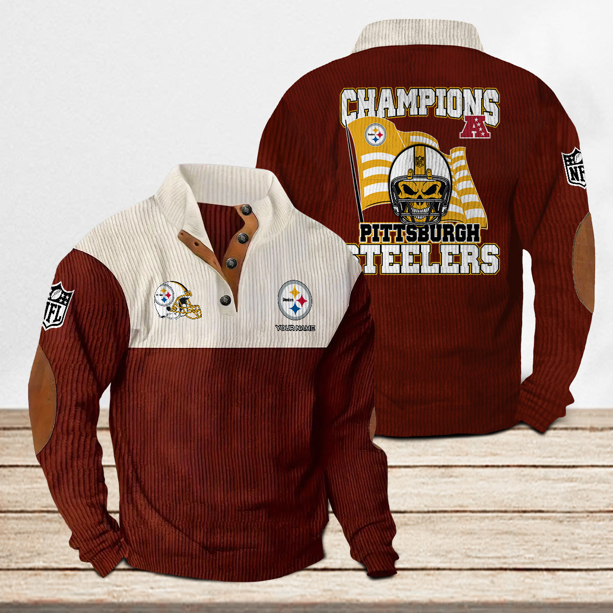 Pittsburgh Steelers Colorful Stand Collar Sweatshirt Limited Edition AZCACSSW000095