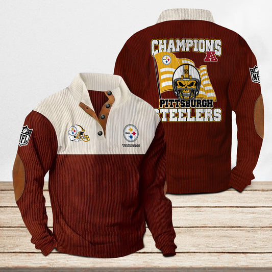 Pittsburgh Steelers Colorful Stand Collar Sweatshirt Limited Edition AZCACSSW000095