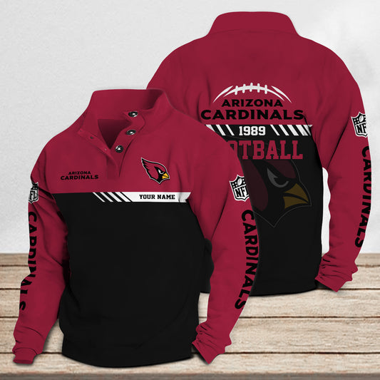 Arizona Cardinals Casual Stand Collar Sweatshirt Premium New Edition AZCASCSW000225