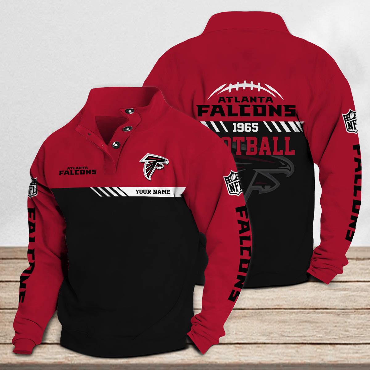 Atlanta Falcons Casual Stand Collar Sweatshirt Premium New Edition AZCASCSW000226