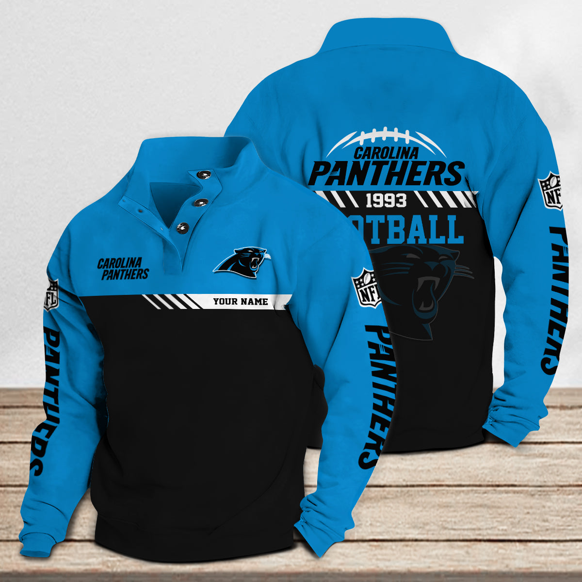 Carolina Panthers Casual Stand Collar Sweatshirt Premium New Edition AZCASCSW000227