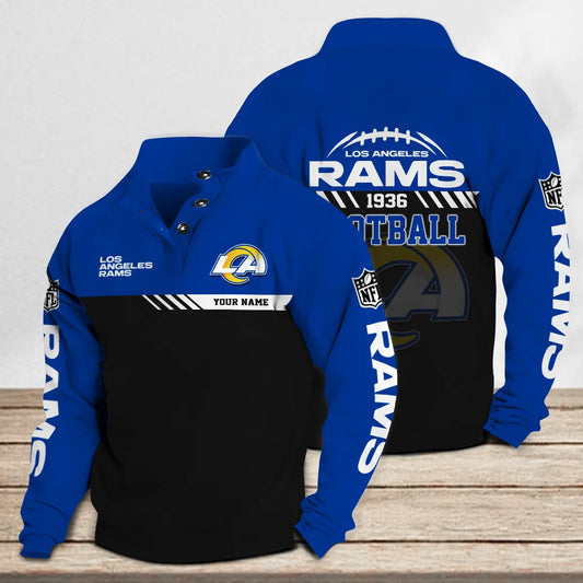 Los Angeles Rams Casual Stand Collar Sweatshirt Premium New Edition AZCASCSW000232