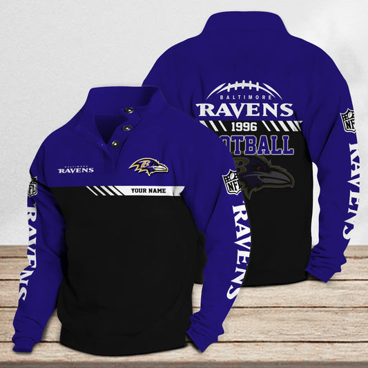 Baltimore Ravens Casual Stand Collar Sweatshirt Premium New Edition AZCASCSW000241
