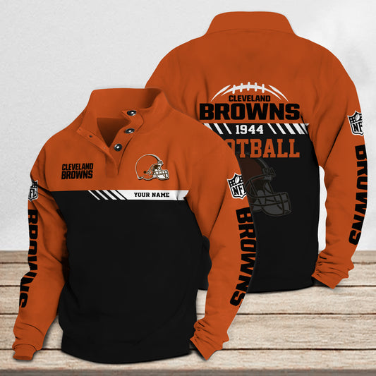 Cleveland Browns Casual Stand Collar Sweatshirt Premium New Edition AZCASCSW000244