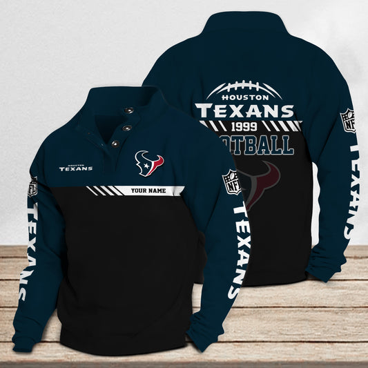 Houston Texans Casual Stand Collar Sweatshirt Premium New Edition AZCASCSW000246