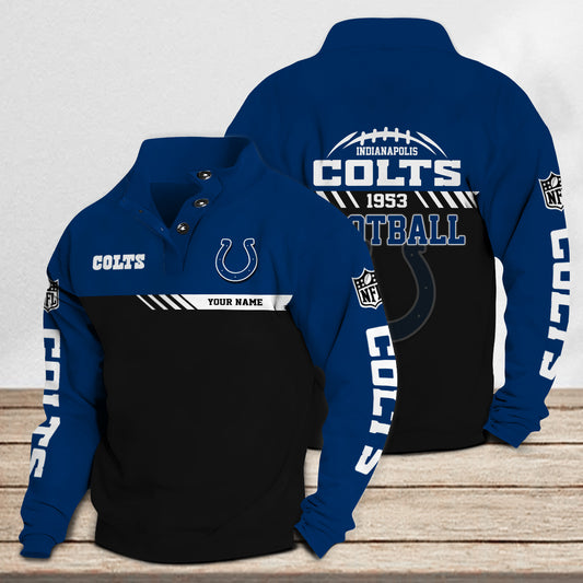 Indianapolis Colts Casual Stand Collar Sweatshirt Premium New Edition AZCASCSW000247