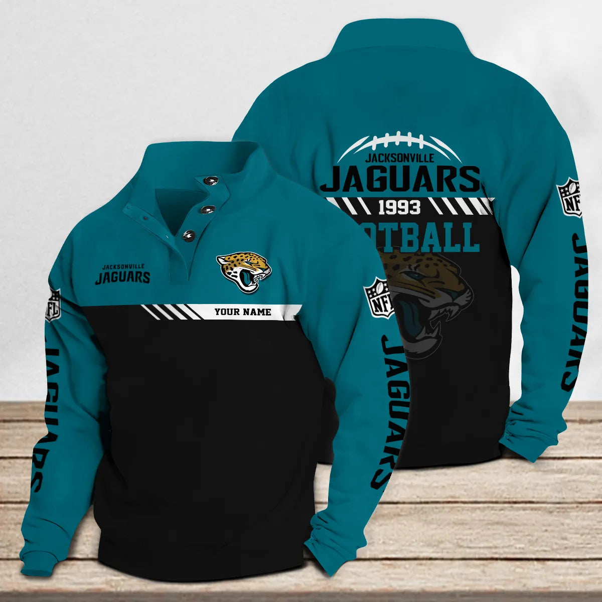Jacksonville Jaguars Casual Stand Collar Sweatshirt Premium New Edition AZCASCSW000248