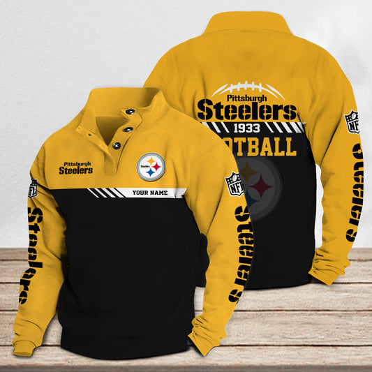 Pittsburgh Steelers Casual Stand Collar Sweatshirt Premium New Edition AZCASCSW000255
