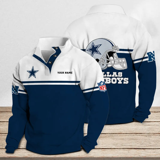 Dallas Cowboys Casual Stand Collar Sweatshirt Premium New Edition AZCASCSW000261