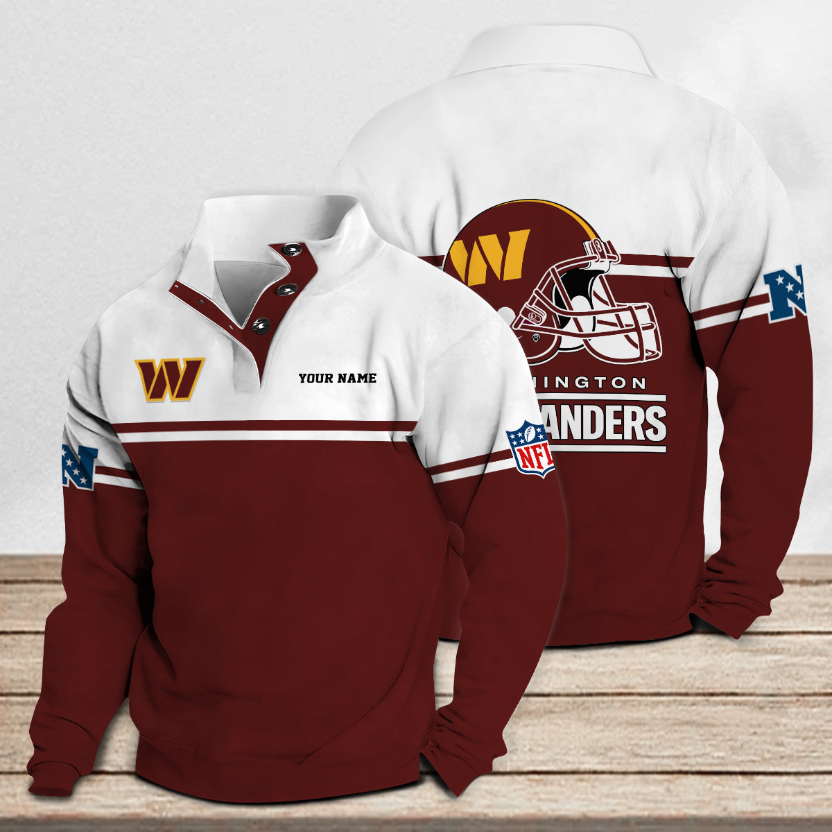Washington Commanders Casual Stand Collar Sweatshirt Premium New Edition AZCASCSW000272