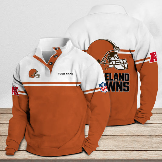 Cleveland Browns Casual Stand Collar Sweatshirt Premium New Edition AZCASCSW000276