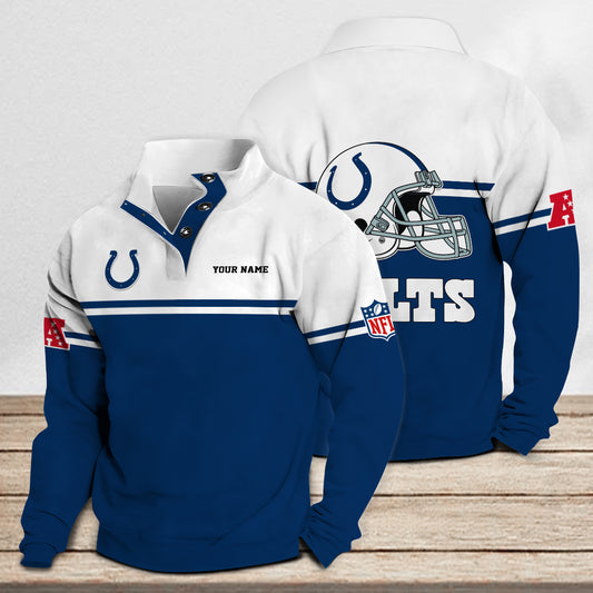 Indianapolis Colts Casual Stand Collar Sweatshirt Premium New Edition AZCASCSW000279