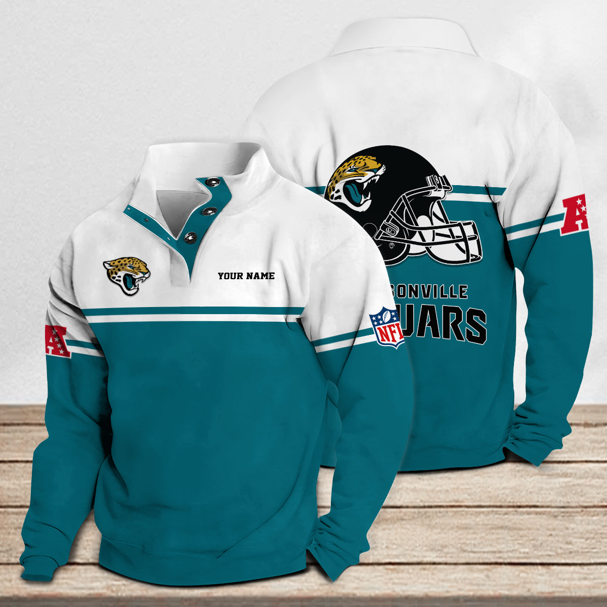 Jacksonville Jaguars Casual Stand Collar Sweatshirt Premium New Edition AZCASCSW000280