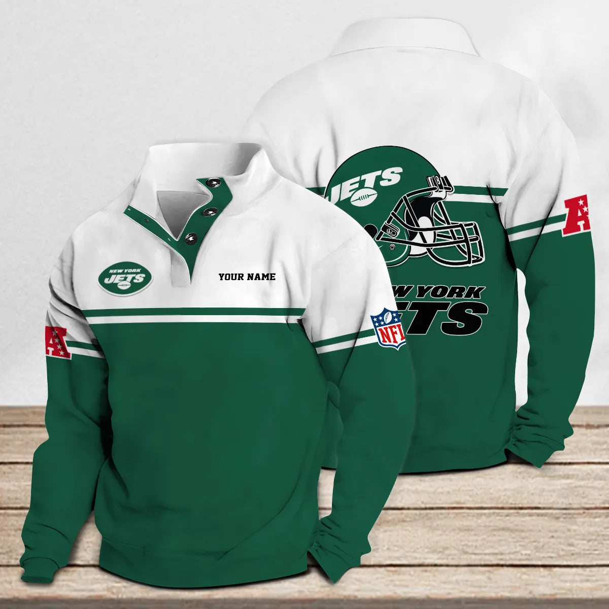 New York Jets Casual Stand Collar Sweatshirt Premium New Edition AZCASCSW000286
