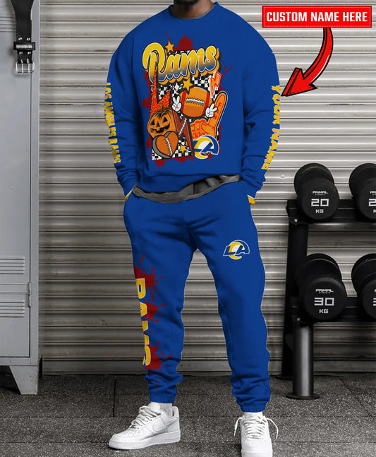Los Angeles Rams Halloween Collection Unisex Sweatshirt And Sweatpants Set AZCASP000008Team Color