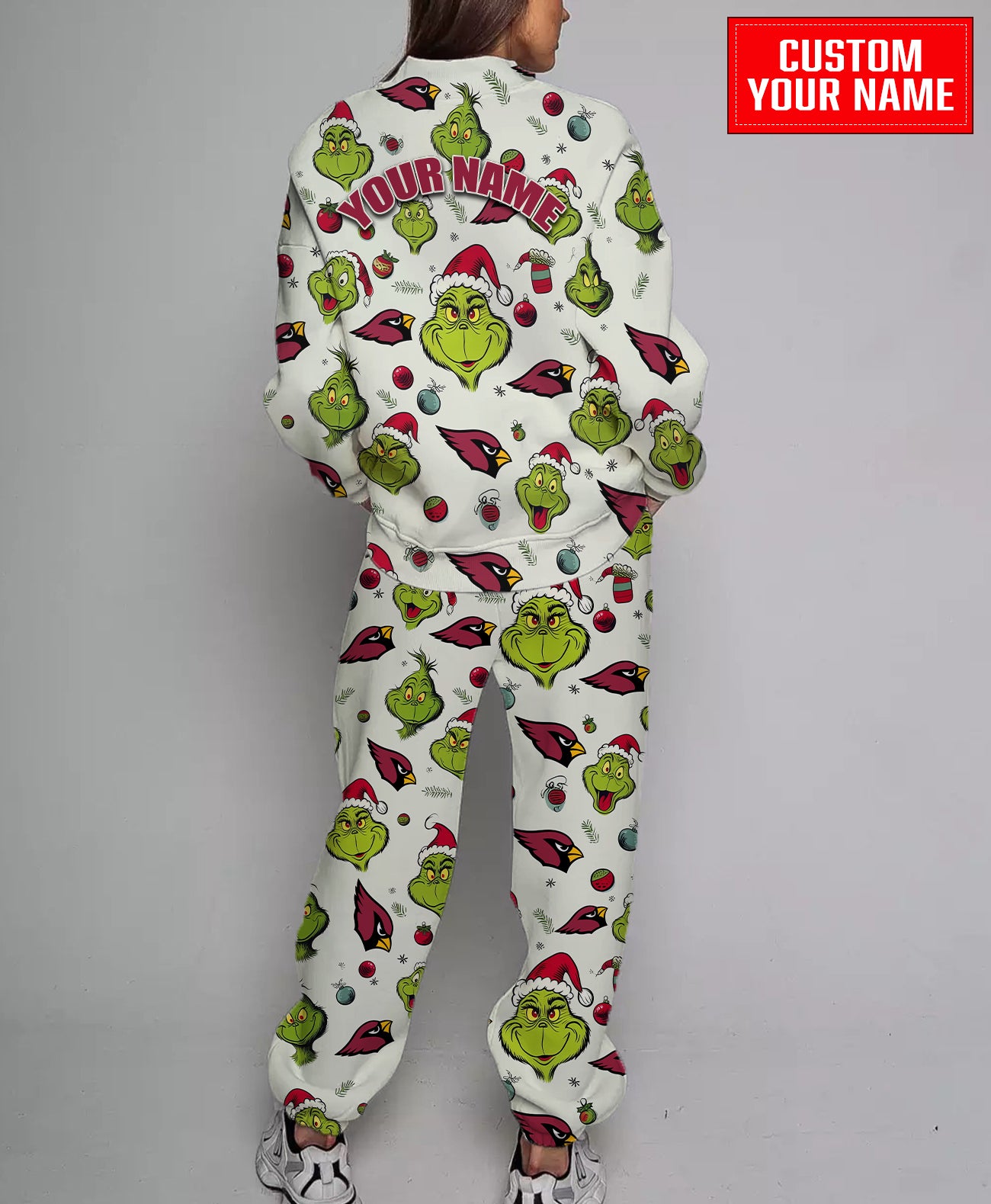 Arizona Cardinals Christmas Pattern Sweatsuit And Sweatpants AZCASP000033