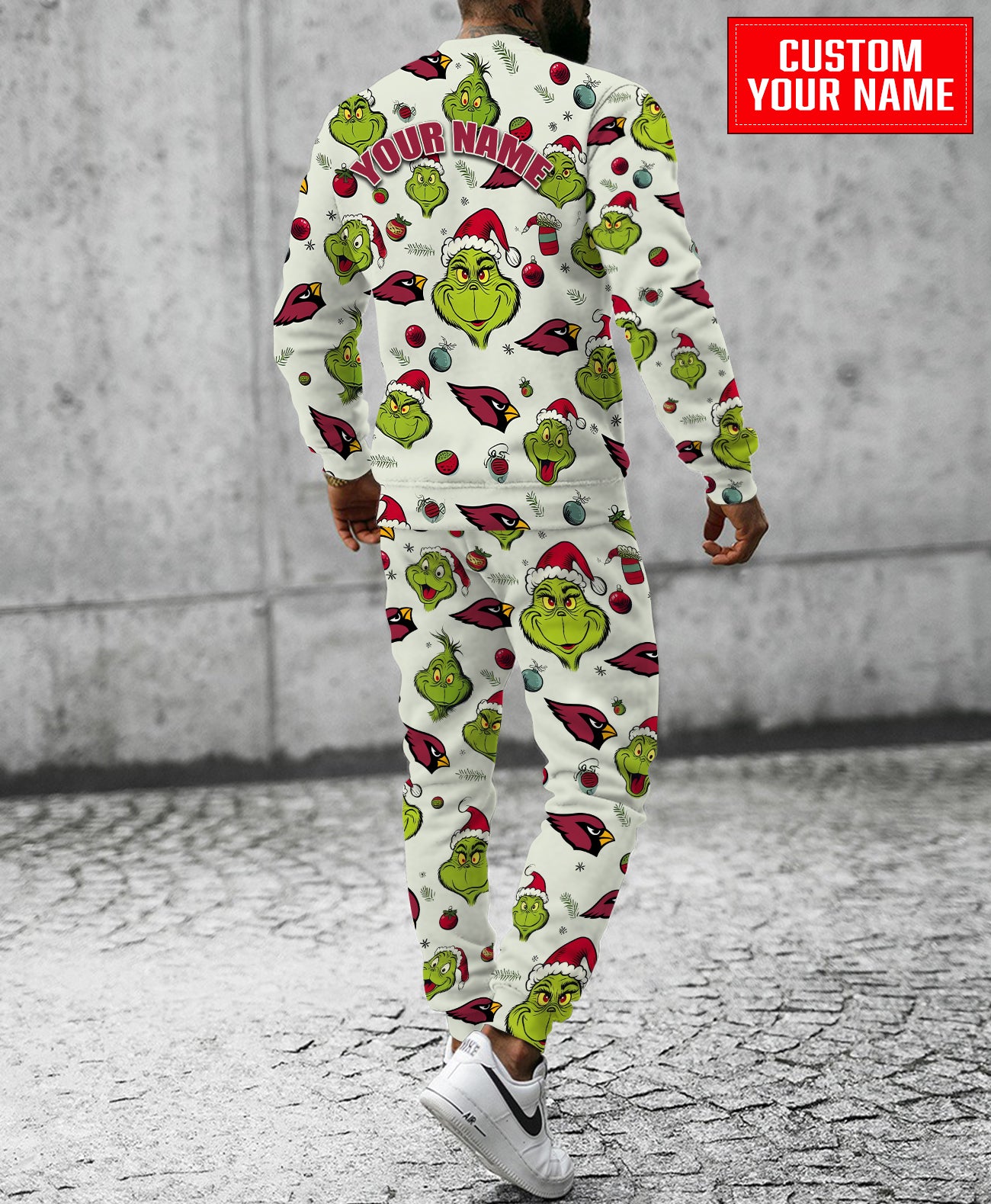 Arizona Cardinals Christmas Pattern Sweatsuit And Sweatpants AZCASP000033