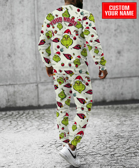 Arizona Cardinals Christmas Pattern Sweatsuit And Sweatpants AZCASP000033
