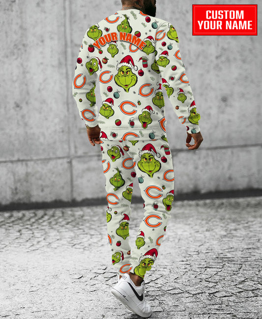 Chicago Bears Christmas Pattern Sweatsuit And Sweatpants AZCASP000036