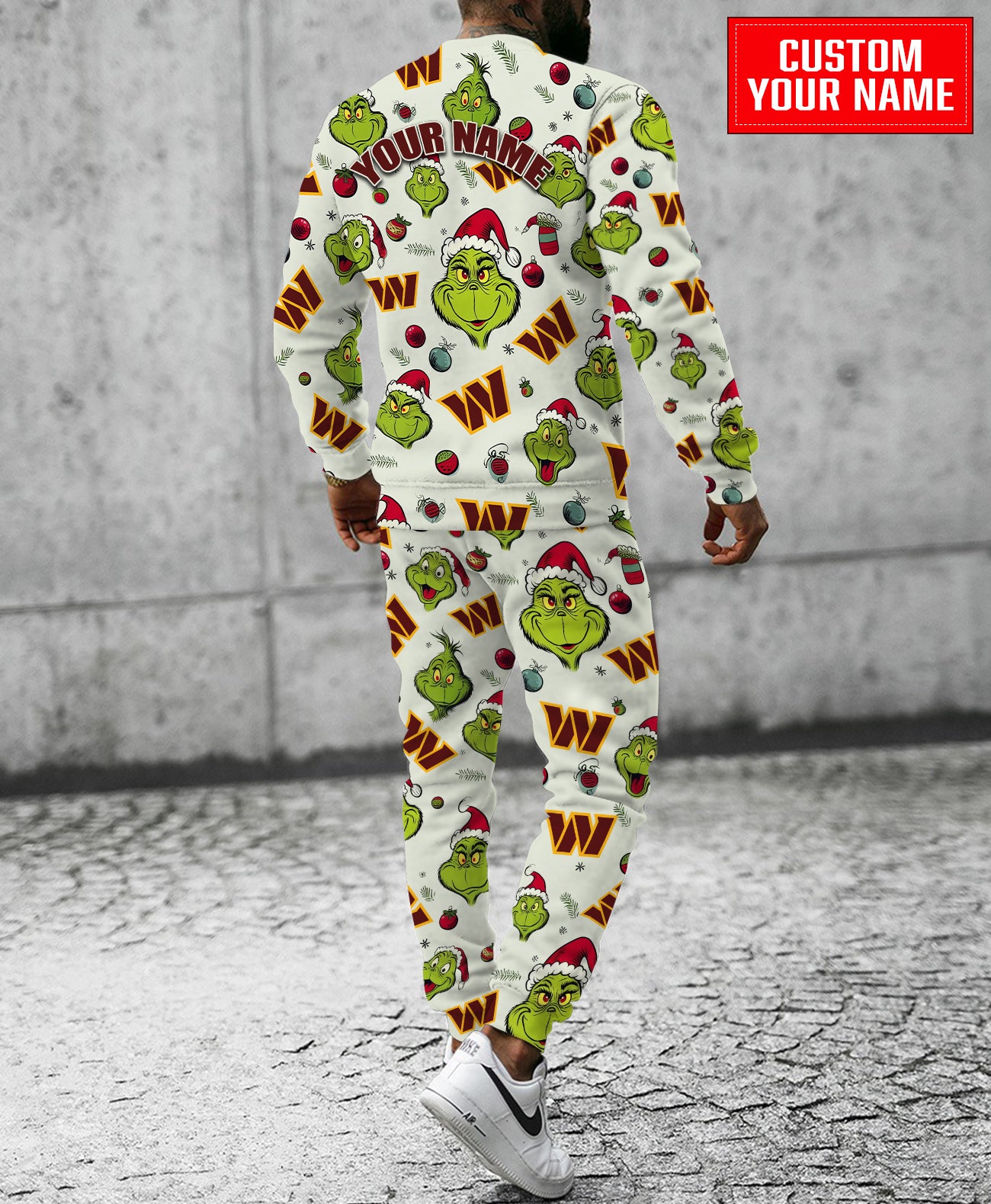 Washington Commanders Christmas Pattern Sweatsuit And Sweatpants AZCASP000048