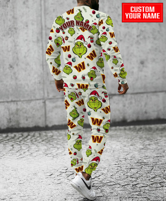 Washington Commanders Christmas Pattern Sweatsuit And Sweatpants AZCASP000048