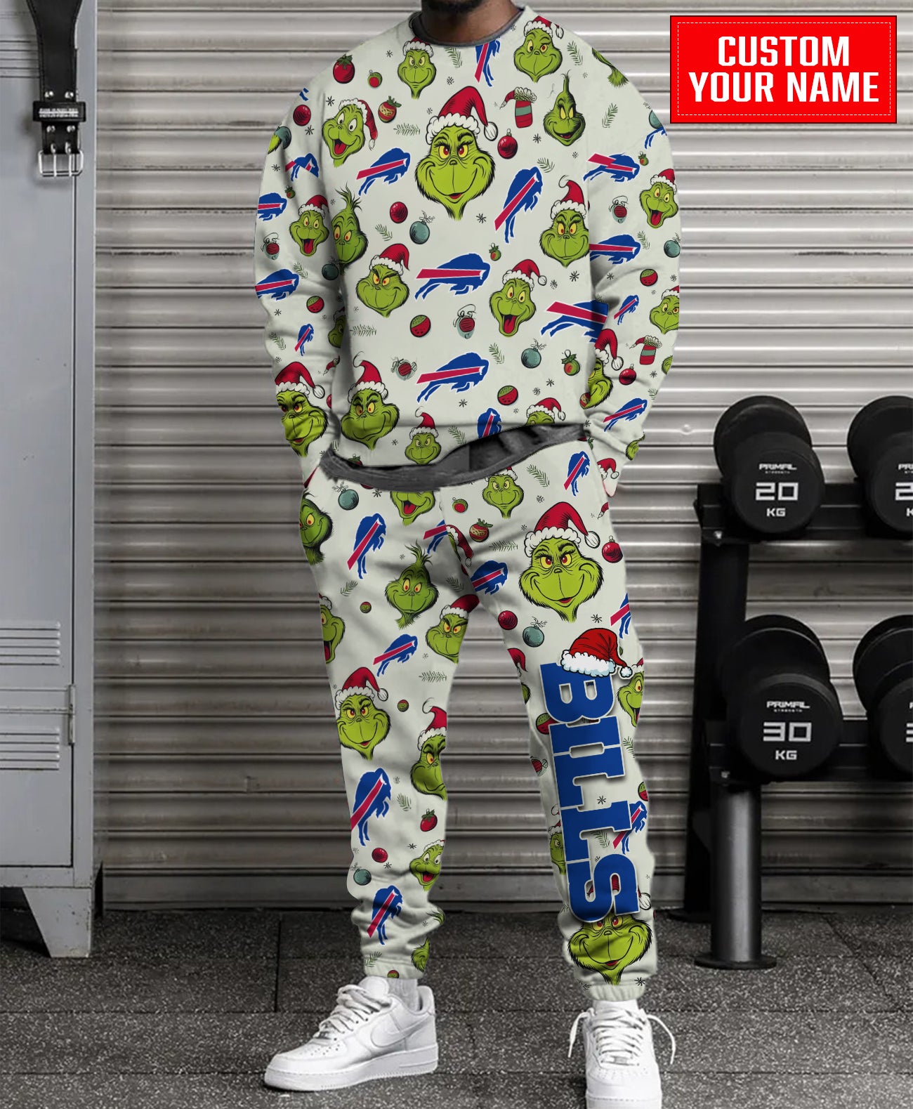 Buffalo Bills Christmas Pattern Sweatsuit And Sweatpants AZCASP000050