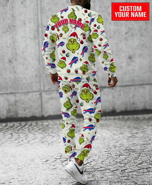 Buffalo Bills Christmas Pattern Sweatsuit And Sweatpants AZCASP000050