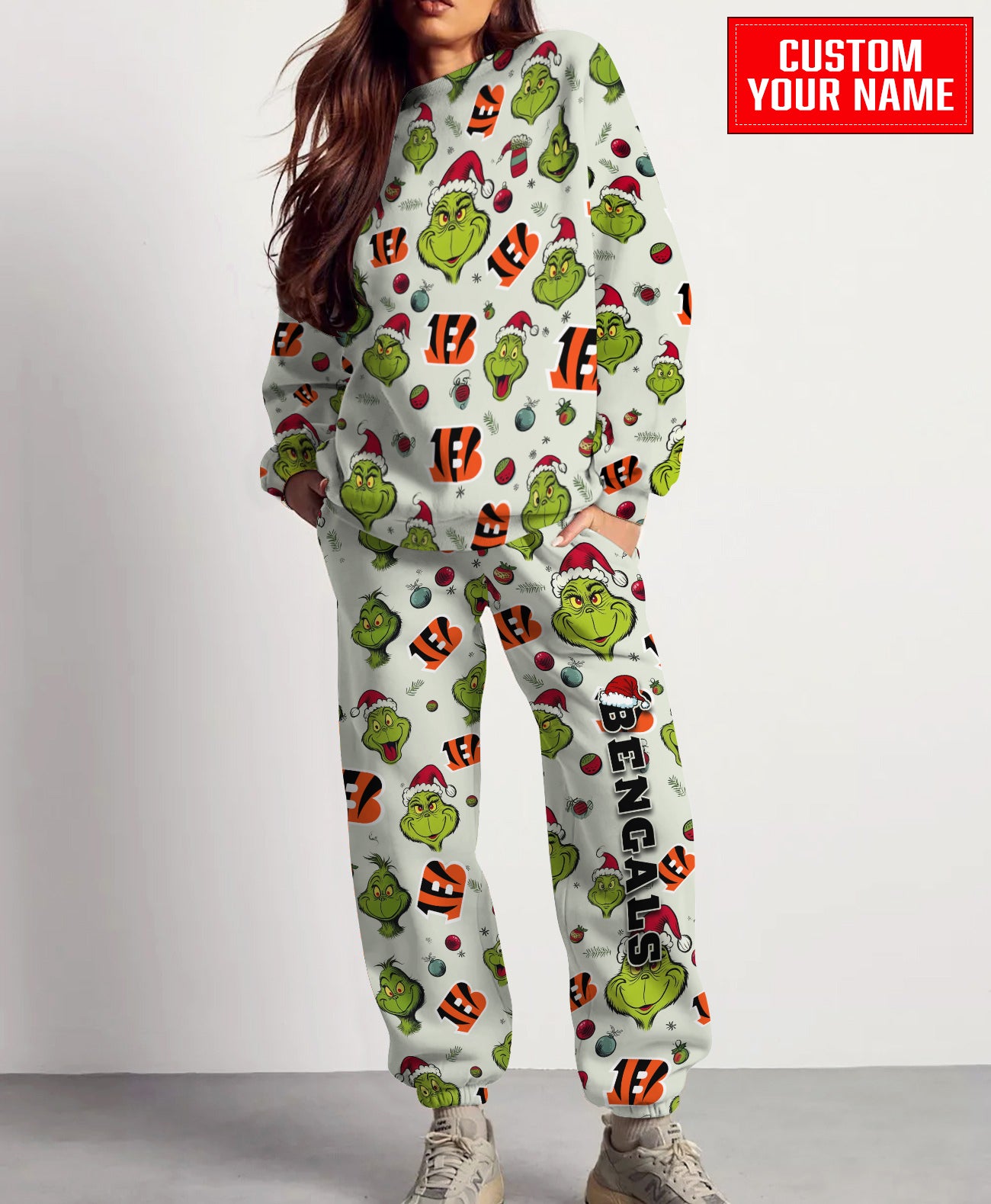 Cincinnati Bengals Christmas Pattern Sweatsuit And Sweatpants AZCASP000051