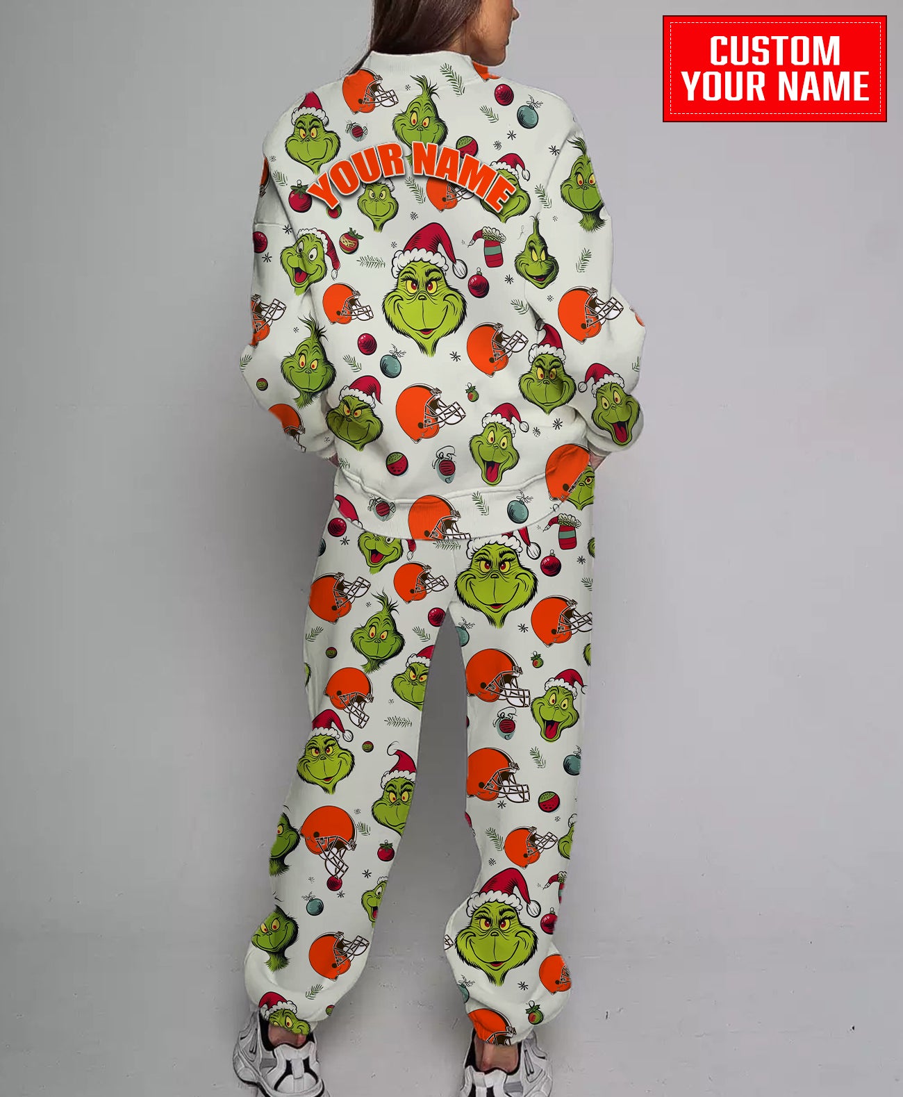 Cleveland Browns Christmas Pattern Sweatsuit And Sweatpants AZCASP000052