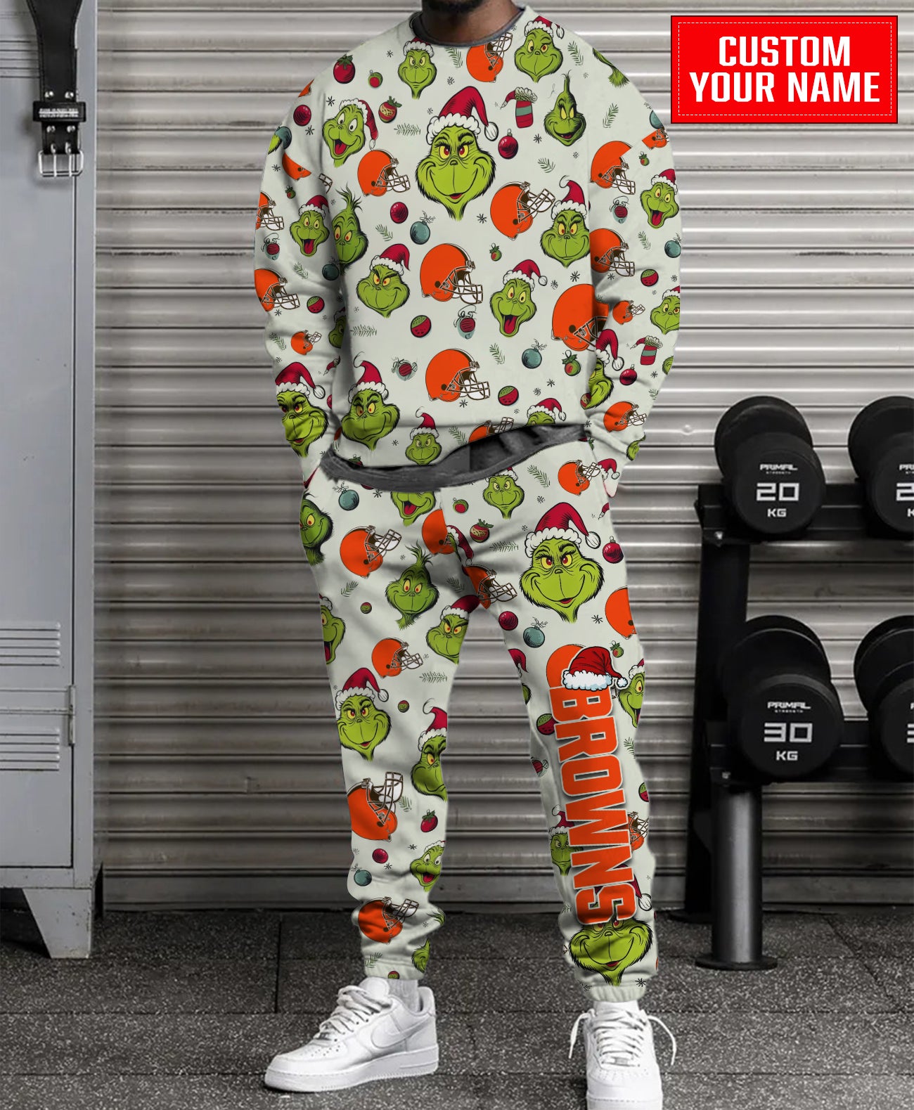 Cleveland Browns Christmas Pattern Sweatsuit And Sweatpants AZCASP000052