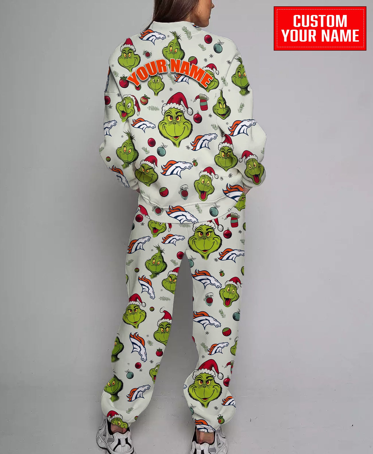 Denver Broncos Christmas Pattern Sweatsuit And Sweatpants AZCASP000053