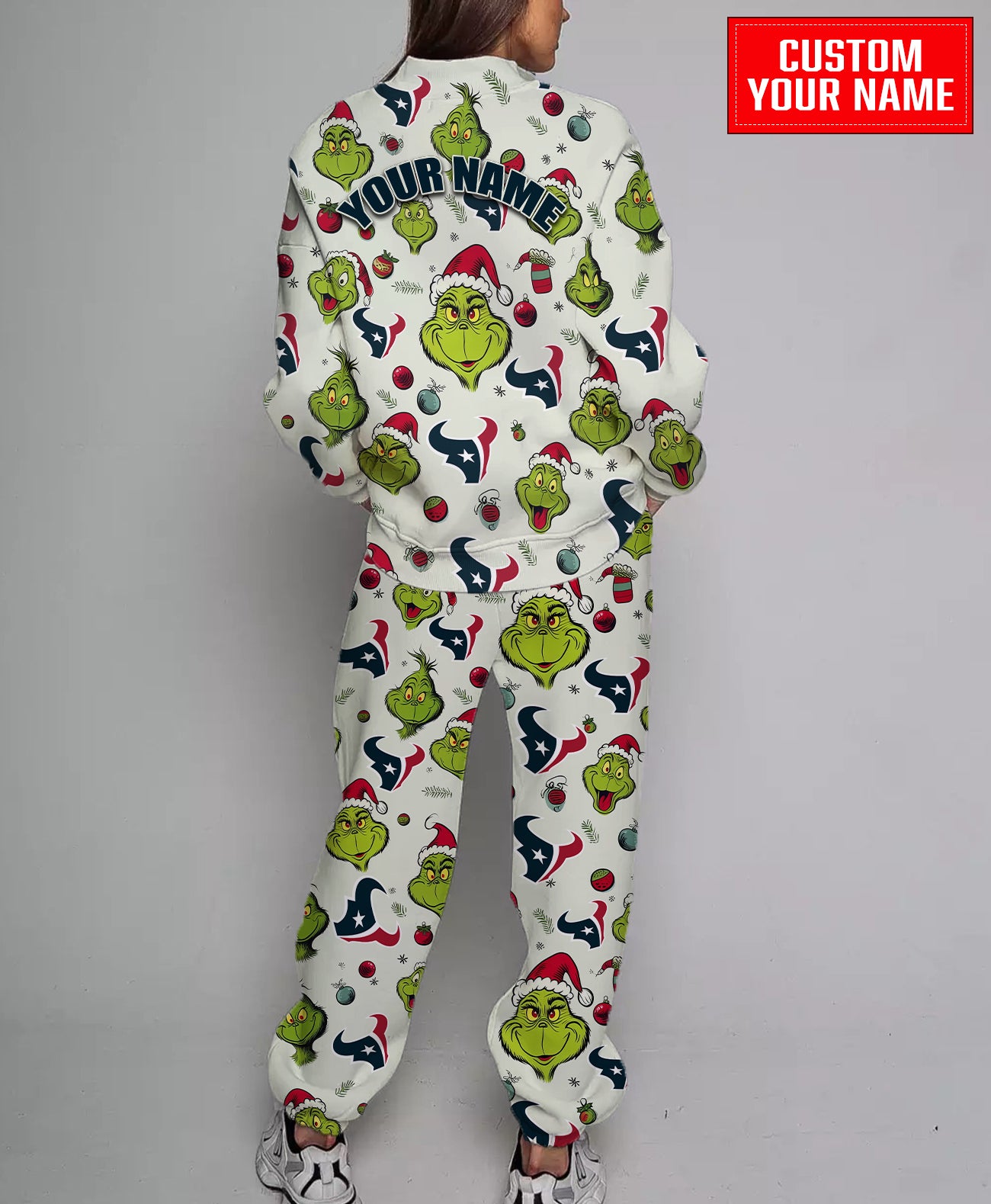 Houston Texans Christmas Pattern Sweatsuit And Sweatpants AZCASP000054