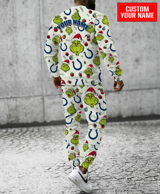 Indianapolis Colts Christmas Pattern Sweatsuit And Sweatpants AZCASP000055
